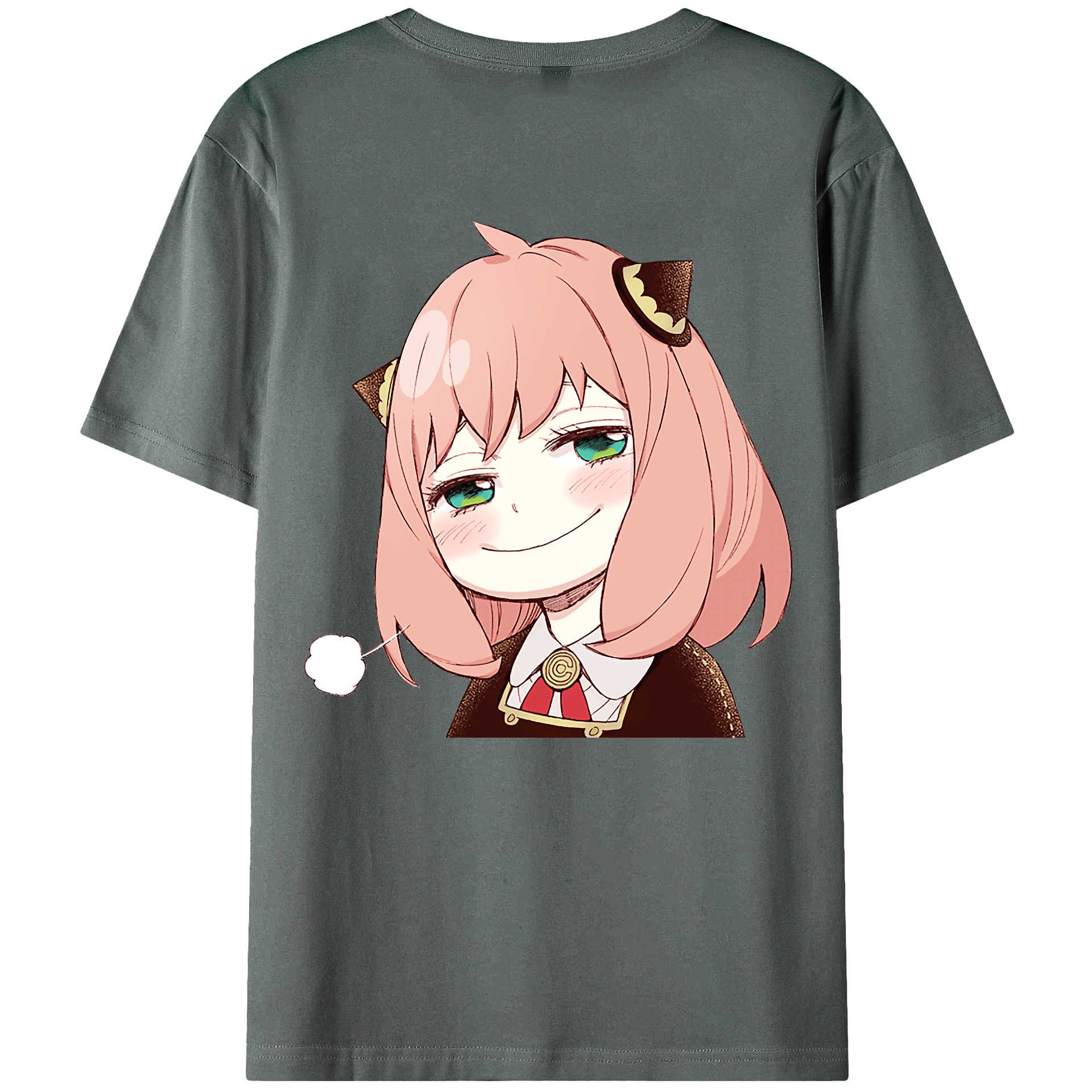 （画像用） SPY×FAMILY间谍家家酒 綿100％ メンズ半袖Tシャツ（バックプリント） 通気性